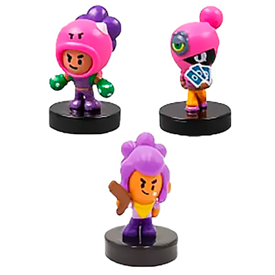 Коллекционные фигурки штампики Шелли Роза Тара Brawl Stars 5 см PMI BRW5020B